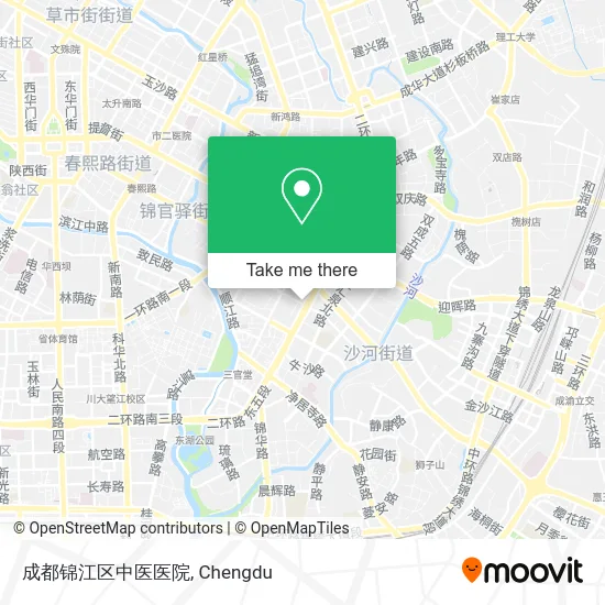 成都锦江区中医医院 map