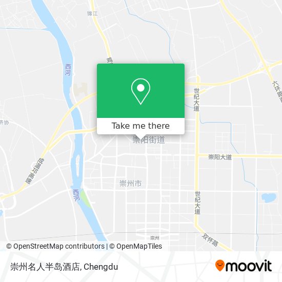 崇州名人半岛酒店 map