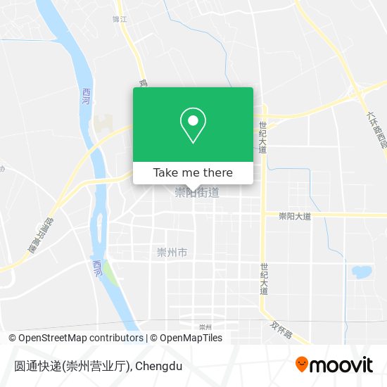 圆通快递(崇州营业厅) map