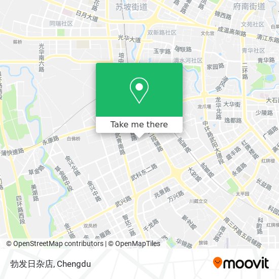 勃发日杂店 map