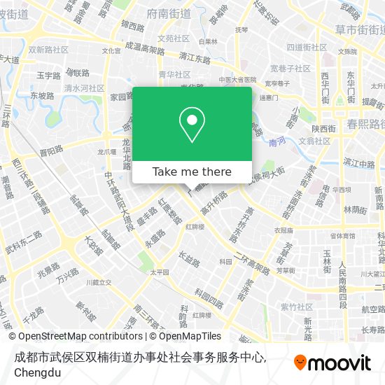 成都市武侯区双楠街道办事处社会事务服务中心 map