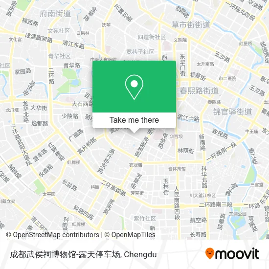 成都武侯祠博物馆-露天停车场 map