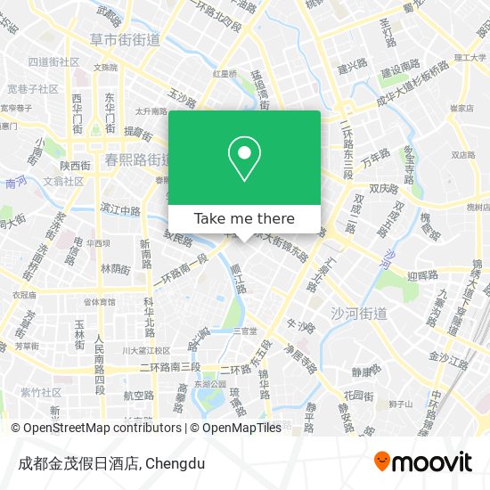 成都金茂假日酒店 map