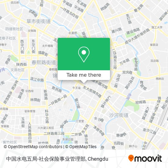 中国水电五局-社会保险事业管理部 map