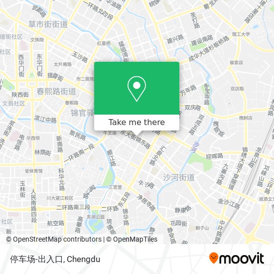 停车场-出入口 map