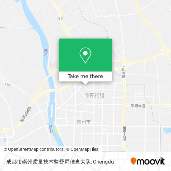 成都市崇州质量技术监督局稽查大队 map