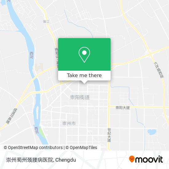 崇州蜀州颈腰病医院 map
