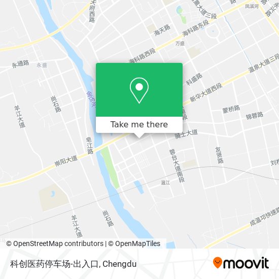 科创医药停车场-出入口 map