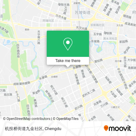 机投桥街道九金社区 map