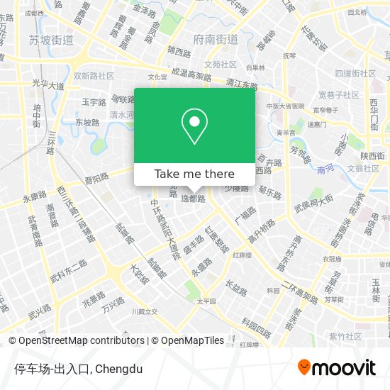停车场-出入口 map