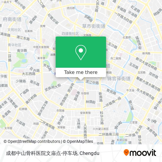 成都中山骨科医院文庙点-停车场 map