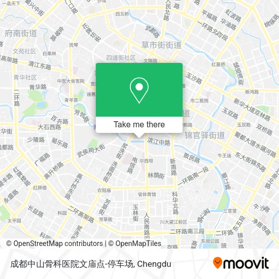 成都中山骨科医院文庙点-停车场 map