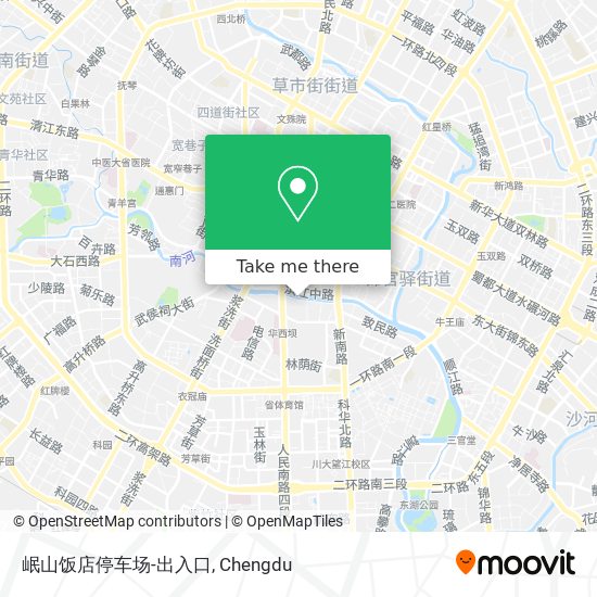 岷山饭店停车场-出入口 map