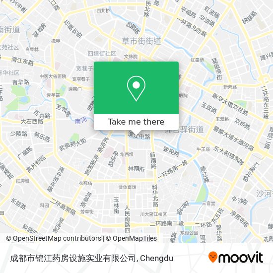 成都市锦江药房设施实业有限公司 map