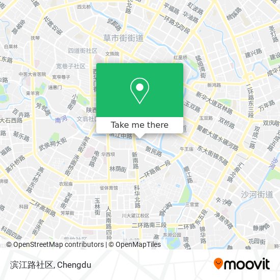 滨江路社区 map