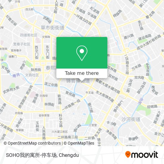 SOHO我的寓所-停车场 map