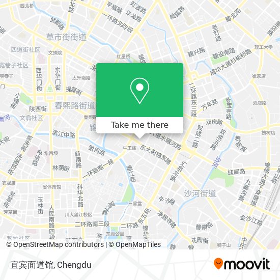 宜宾面道馆 map
