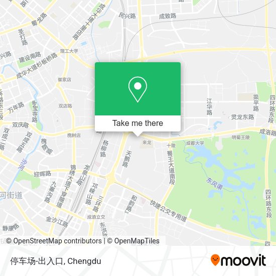 停车场-出入口 map