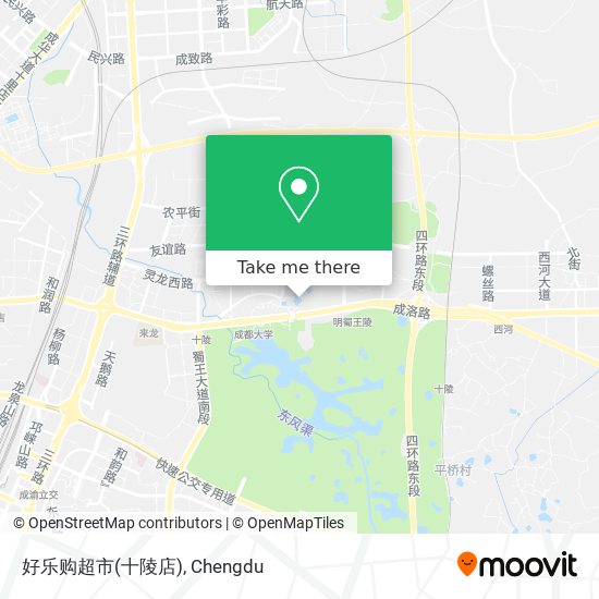 好乐购超市(十陵店) map