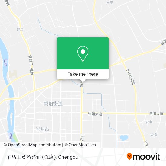 羊马王英渣渣面(总店) map