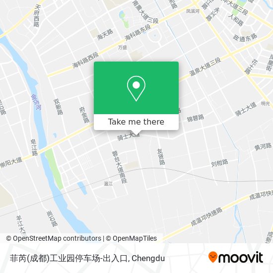 菲芮(成都)工业园停车场-出入口 map