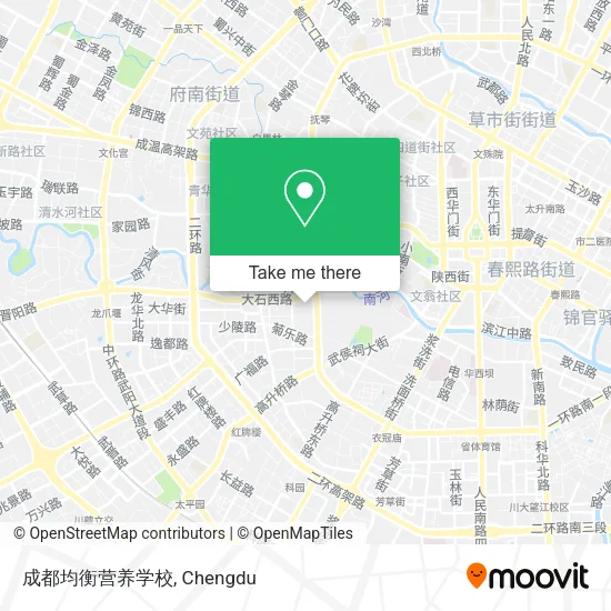 成都均衡营养学校 map