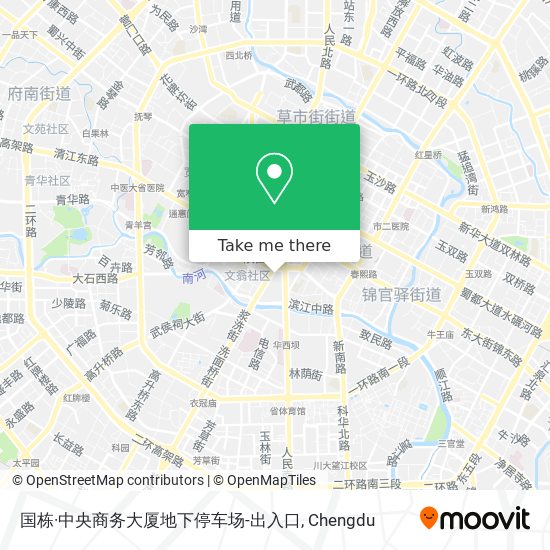 国栋·中央商务大厦地下停车场-出入口 map