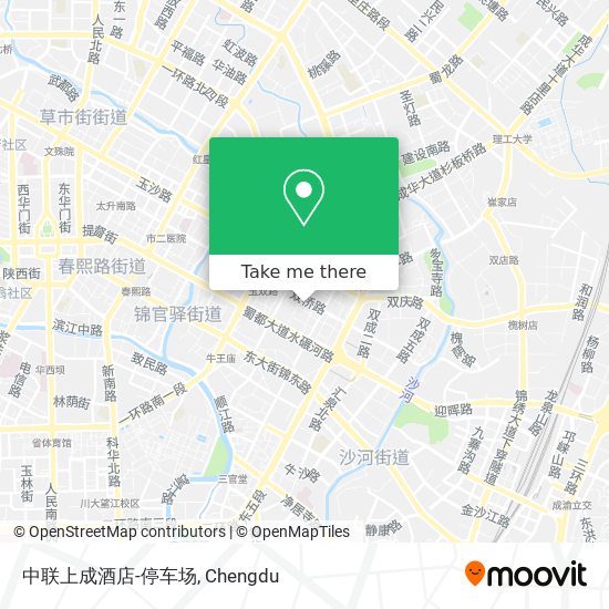 中联上成酒店-停车场 map