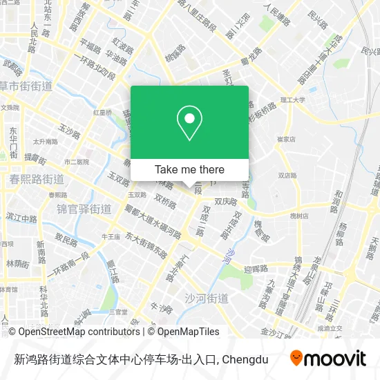 新鸿路街道综合文体中心停车场-出入口 map