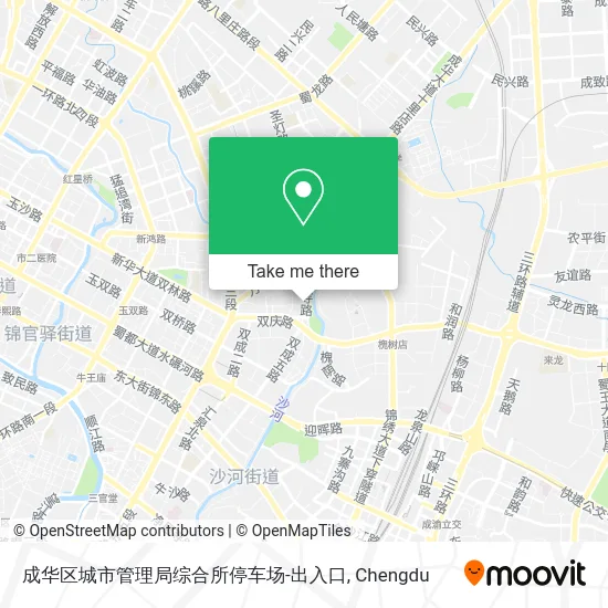 成华区城市管理局综合所停车场-出入口 map