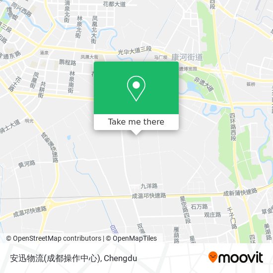 安迅物流(成都操作中心) map