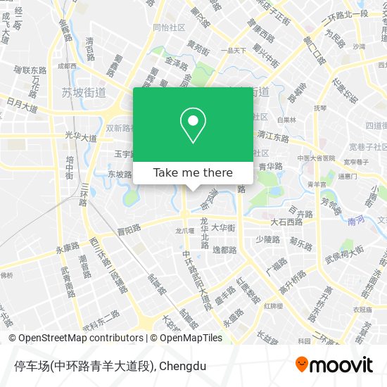 停车场(中环路青羊大道段) map