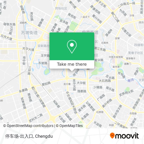 停车场-出入口 map