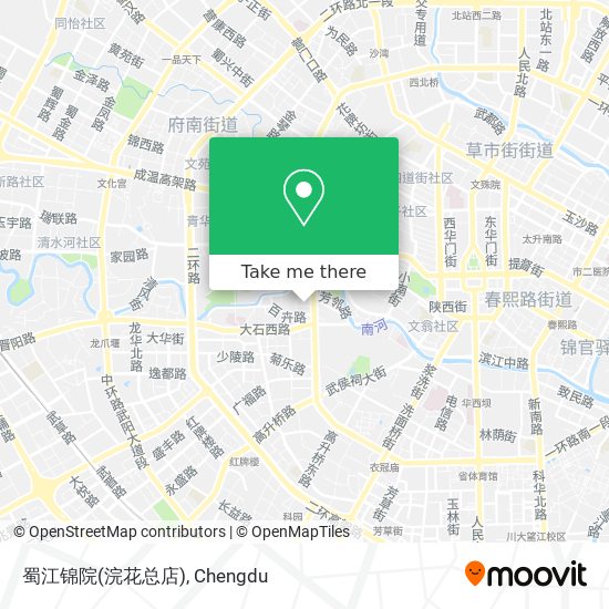 蜀江锦院(浣花总店) map
