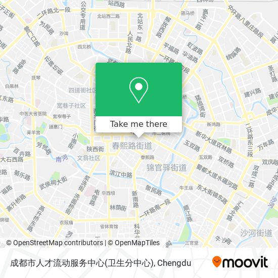成都市人才流动服务中心(卫生分中心) map