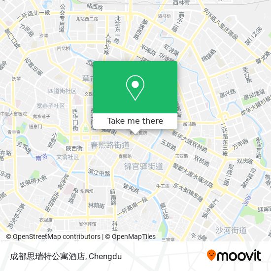 成都思瑞特公寓酒店 map