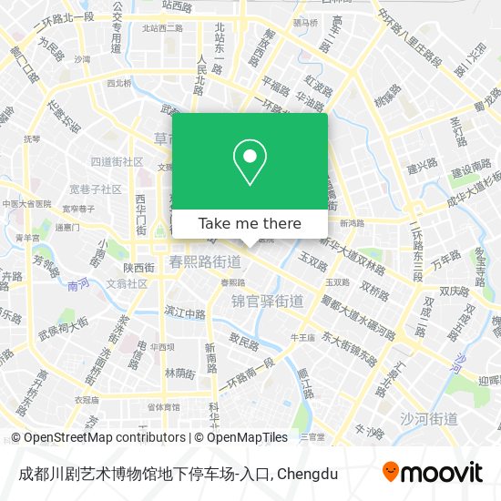成都川剧艺术博物馆地下停车场-入口 map