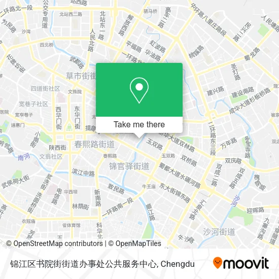 锦江区书院街街道办事处公共服务中心 map