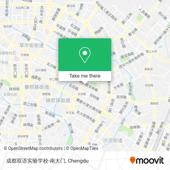 成都双语实验学校-南大门 map