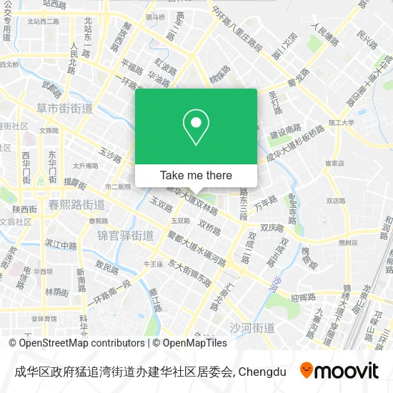 成华区政府猛追湾街道办建华社区居委会 map