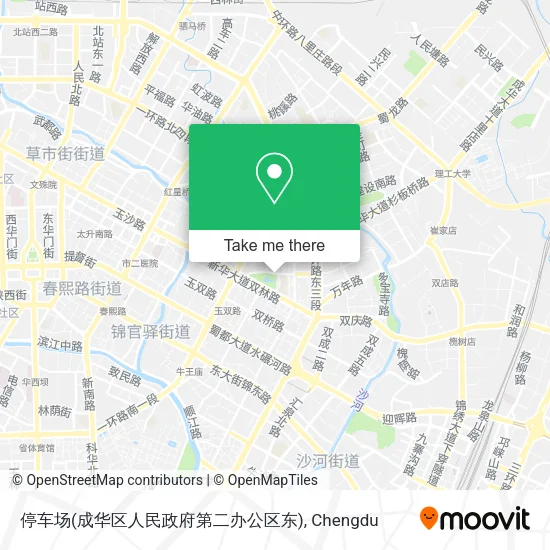 停车场(成华区人民政府第二办公区东) map