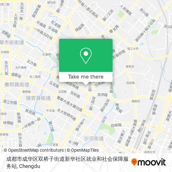 成都市成华区双桥子街道新华社区就业和社会保障服务站 map