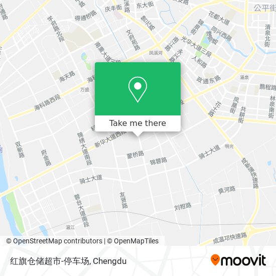 红旗仓储超市-停车场 map