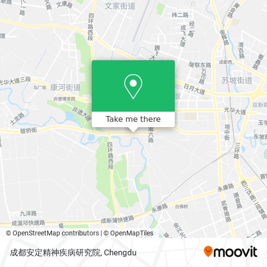 成都安定精神疾病研究院 map