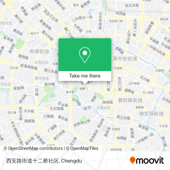 西安路街道十二桥社区 map