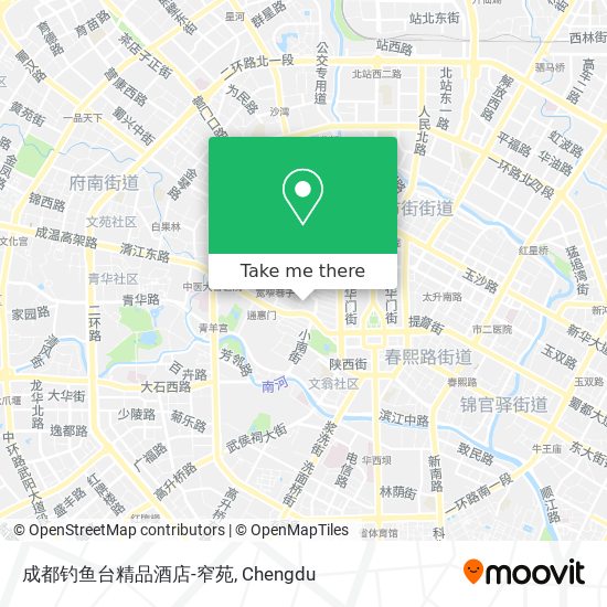 成都钓鱼台精品酒店-窄苑 map