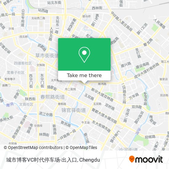 城市博客VC时代停车场-出入口 map