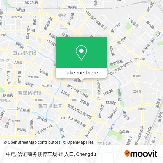 中电·信谊商务楼停车场-出入口 map