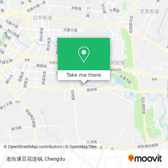 How To Get To 老街康豆花连锅in 温江区by Bus Or Metro