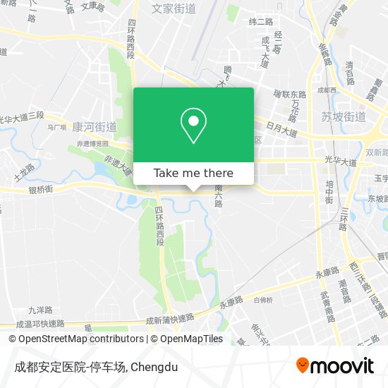 成都安定医院-停车场 map